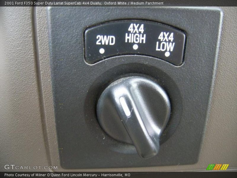 Oxford White / Medium Parchment 2001 Ford F350 Super Duty Lariat SuperCab 4x4 Dually