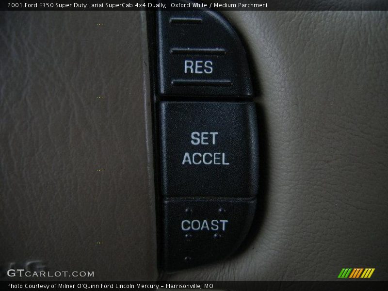 Oxford White / Medium Parchment 2001 Ford F350 Super Duty Lariat SuperCab 4x4 Dually
