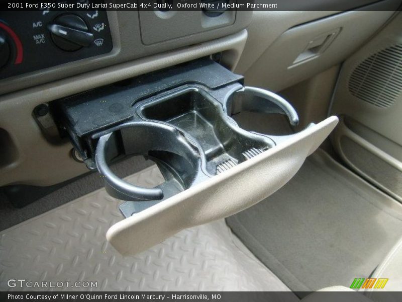 Oxford White / Medium Parchment 2001 Ford F350 Super Duty Lariat SuperCab 4x4 Dually