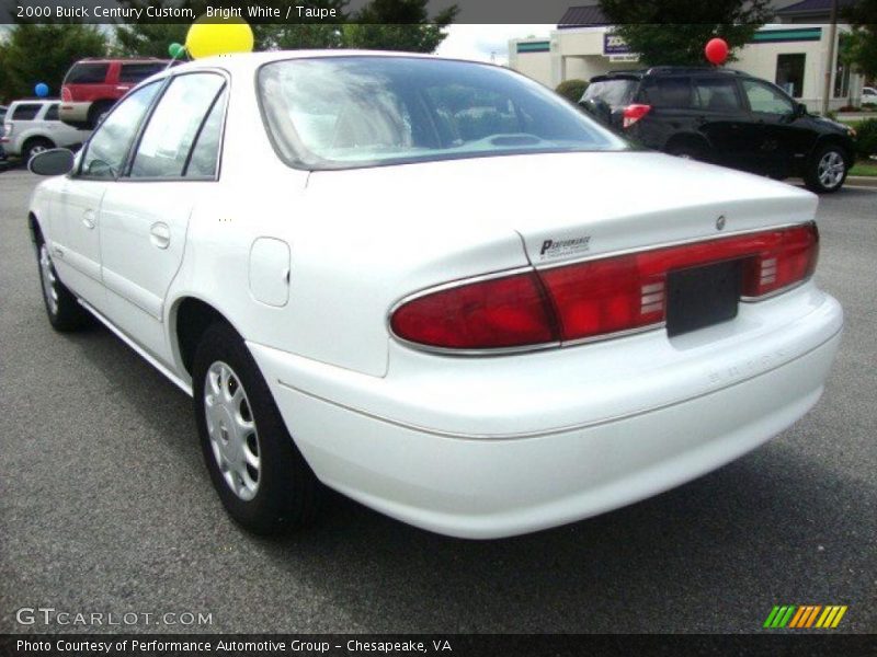 Bright White / Taupe 2000 Buick Century Custom