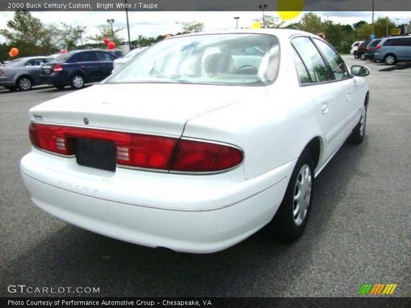 Bright White / Taupe 2000 Buick Century Custom