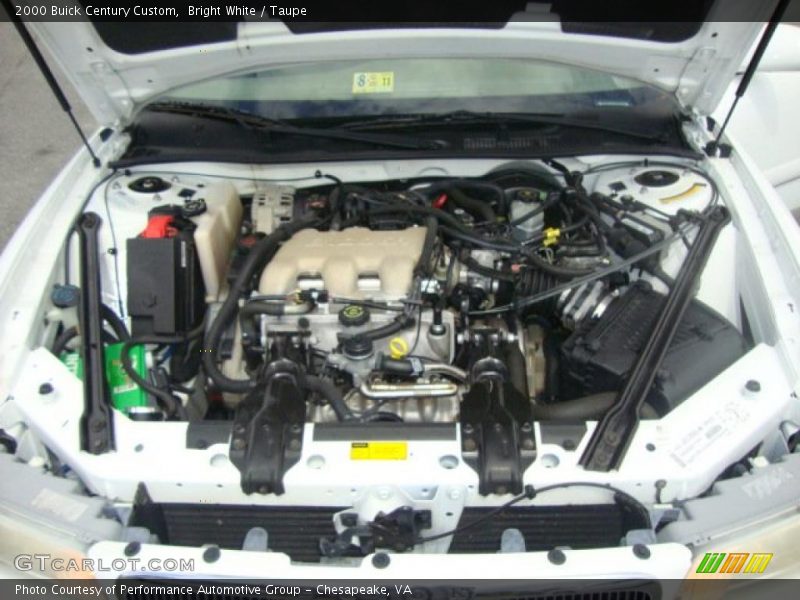 Bright White / Taupe 2000 Buick Century Custom