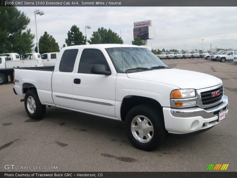 Summit White / Neutral 2006 GMC Sierra 1500 Extended Cab 4x4