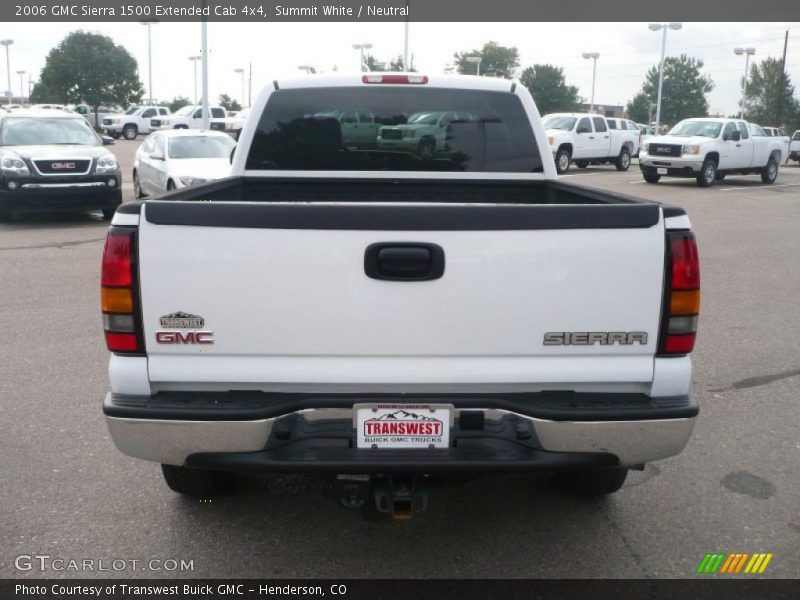 Summit White / Neutral 2006 GMC Sierra 1500 Extended Cab 4x4