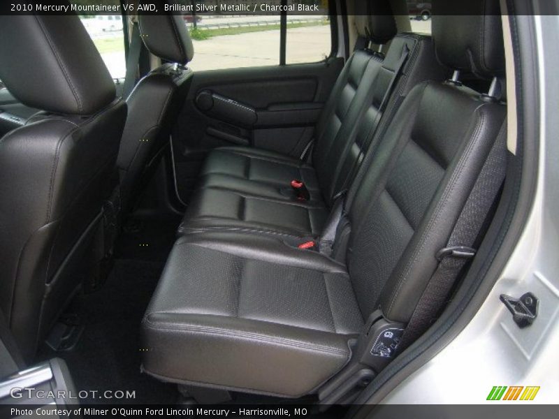 Brilliant Silver Metallic / Charcoal Black 2010 Mercury Mountaineer V6 AWD