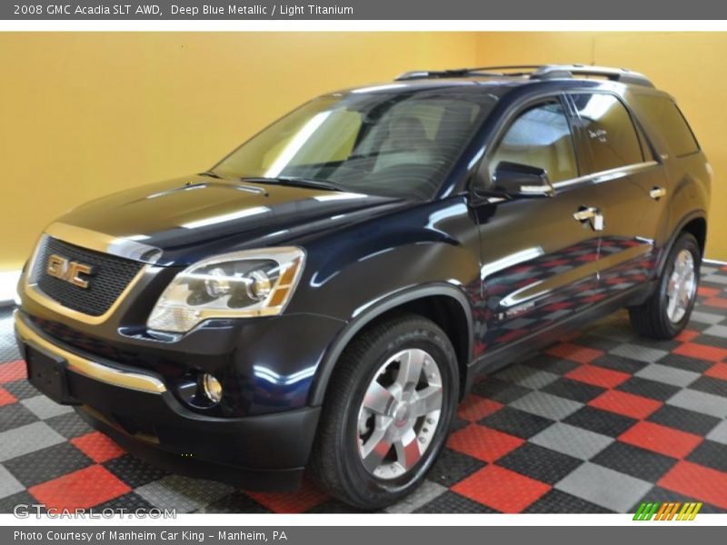 Deep Blue Metallic / Light Titanium 2008 GMC Acadia SLT AWD