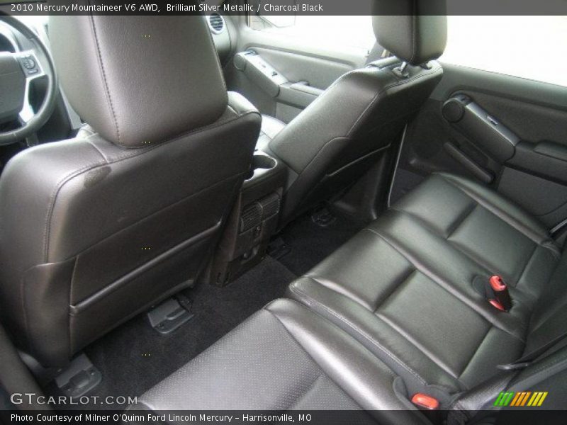Brilliant Silver Metallic / Charcoal Black 2010 Mercury Mountaineer V6 AWD