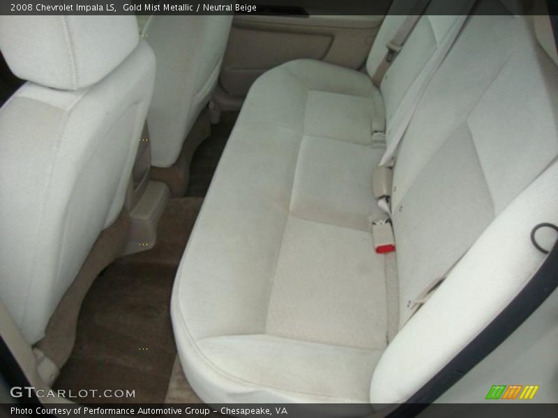 Gold Mist Metallic / Neutral Beige 2008 Chevrolet Impala LS