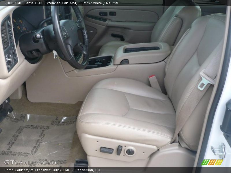 Summit White / Neutral 2006 GMC Sierra 1500 Extended Cab 4x4