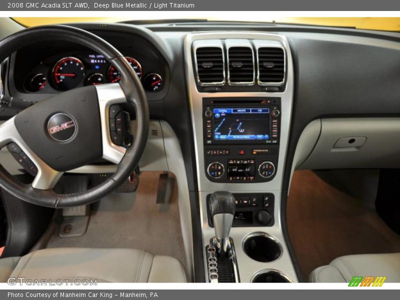 Deep Blue Metallic / Light Titanium 2008 GMC Acadia SLT AWD
