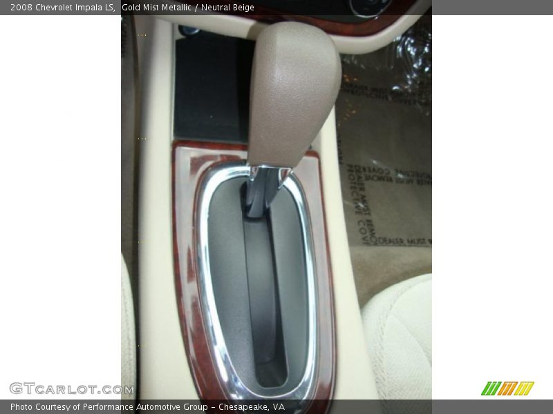 Gold Mist Metallic / Neutral Beige 2008 Chevrolet Impala LS