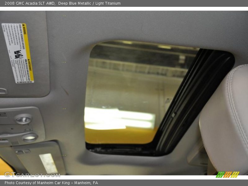 Deep Blue Metallic / Light Titanium 2008 GMC Acadia SLT AWD