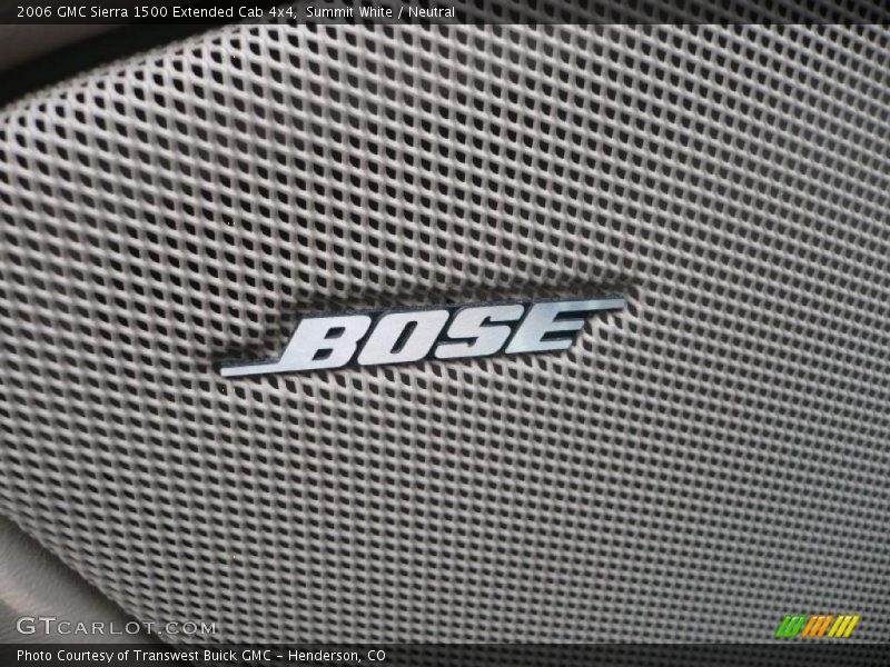 Summit White / Neutral 2006 GMC Sierra 1500 Extended Cab 4x4