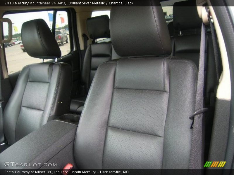 Brilliant Silver Metallic / Charcoal Black 2010 Mercury Mountaineer V6 AWD