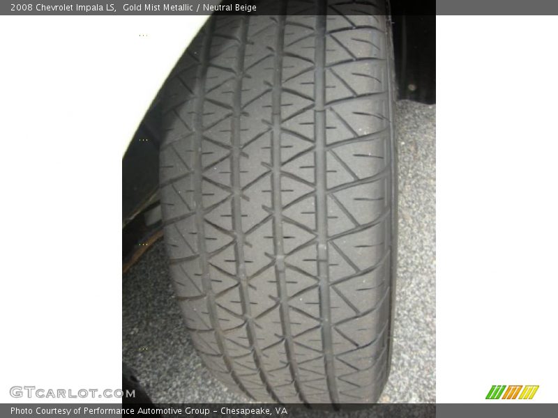 Gold Mist Metallic / Neutral Beige 2008 Chevrolet Impala LS