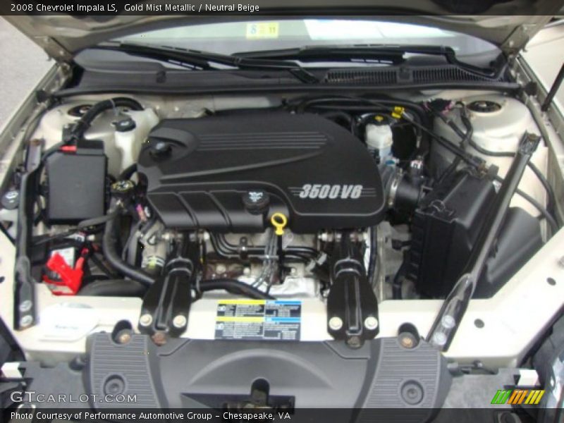 Gold Mist Metallic / Neutral Beige 2008 Chevrolet Impala LS
