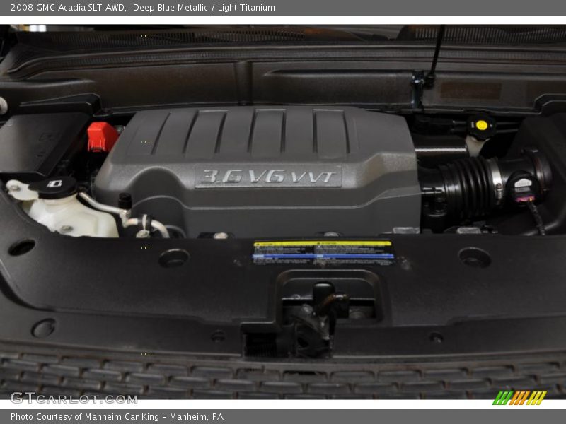 Deep Blue Metallic / Light Titanium 2008 GMC Acadia SLT AWD