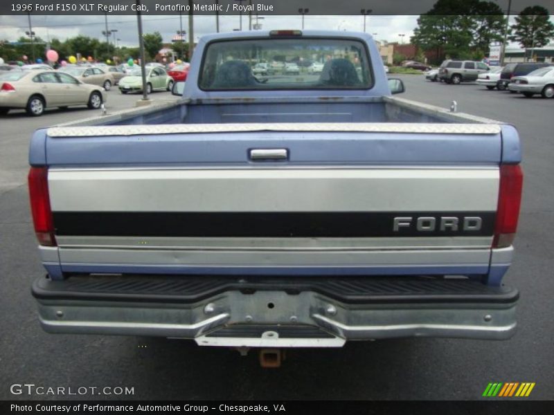 Portofino Metallic / Royal Blue 1996 Ford F150 XLT Regular Cab