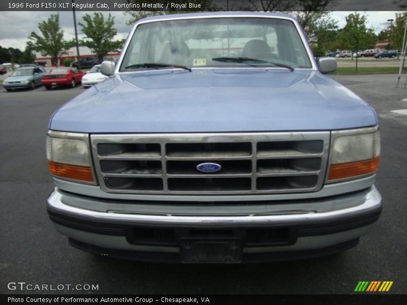 Portofino Metallic / Royal Blue 1996 Ford F150 XLT Regular Cab