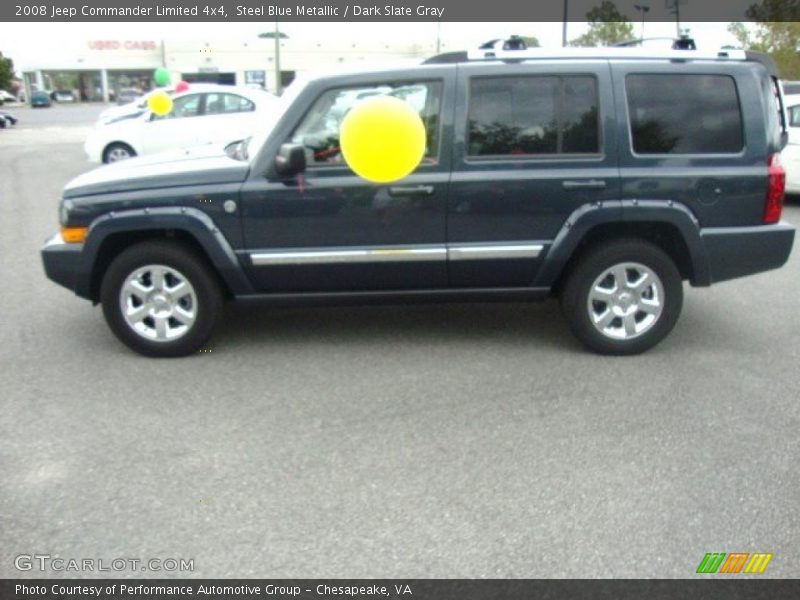 Steel Blue Metallic / Dark Slate Gray 2008 Jeep Commander Limited 4x4