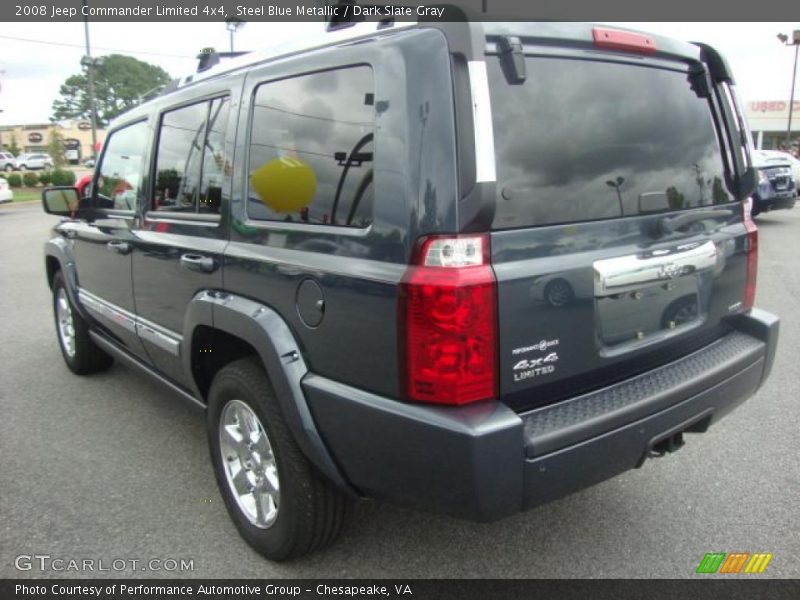 Steel Blue Metallic / Dark Slate Gray 2008 Jeep Commander Limited 4x4