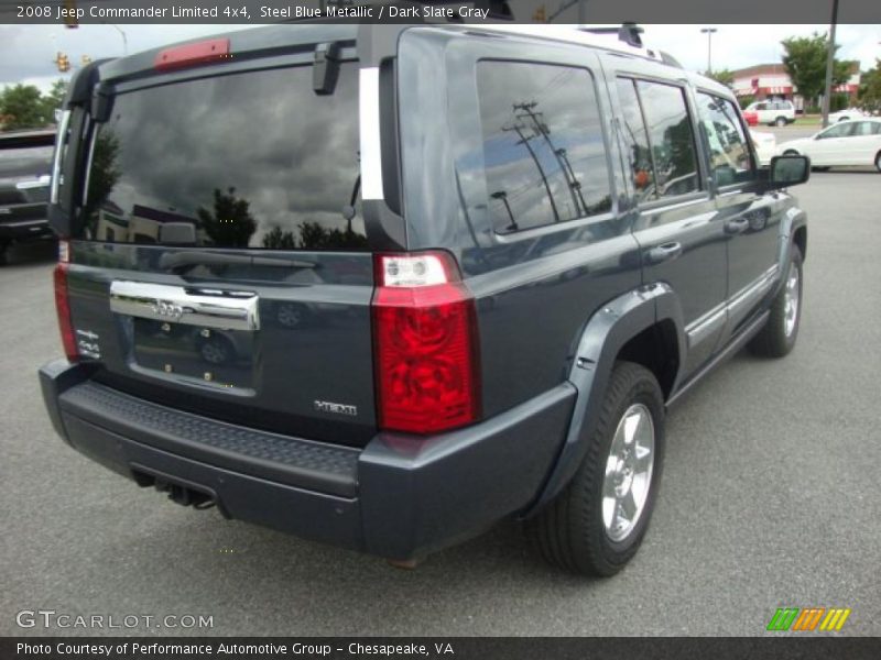 Steel Blue Metallic / Dark Slate Gray 2008 Jeep Commander Limited 4x4