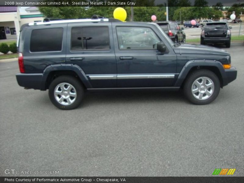 Steel Blue Metallic / Dark Slate Gray 2008 Jeep Commander Limited 4x4