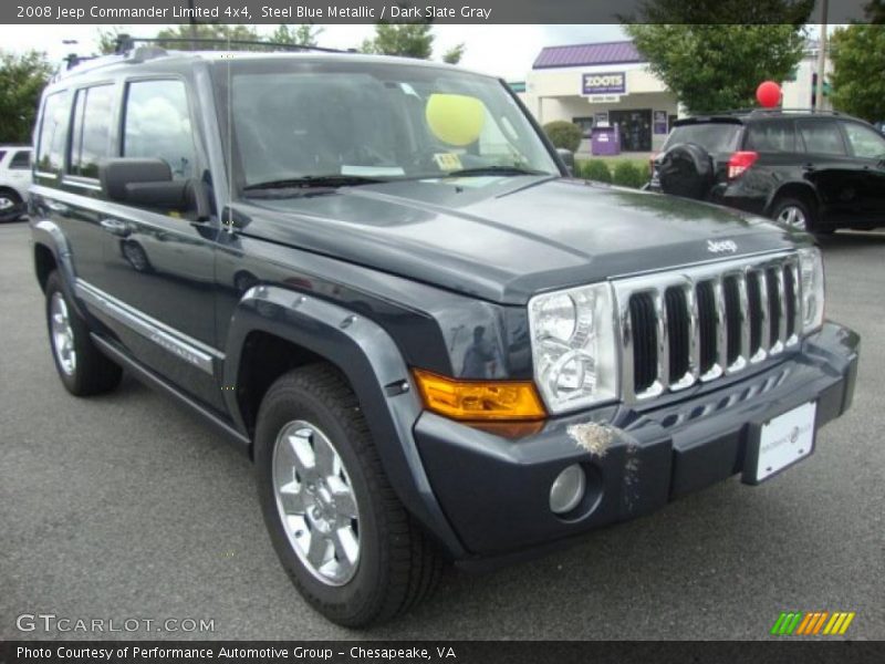 Steel Blue Metallic / Dark Slate Gray 2008 Jeep Commander Limited 4x4