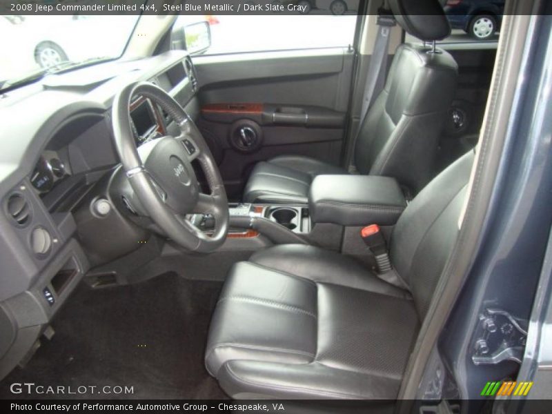 Steel Blue Metallic / Dark Slate Gray 2008 Jeep Commander Limited 4x4