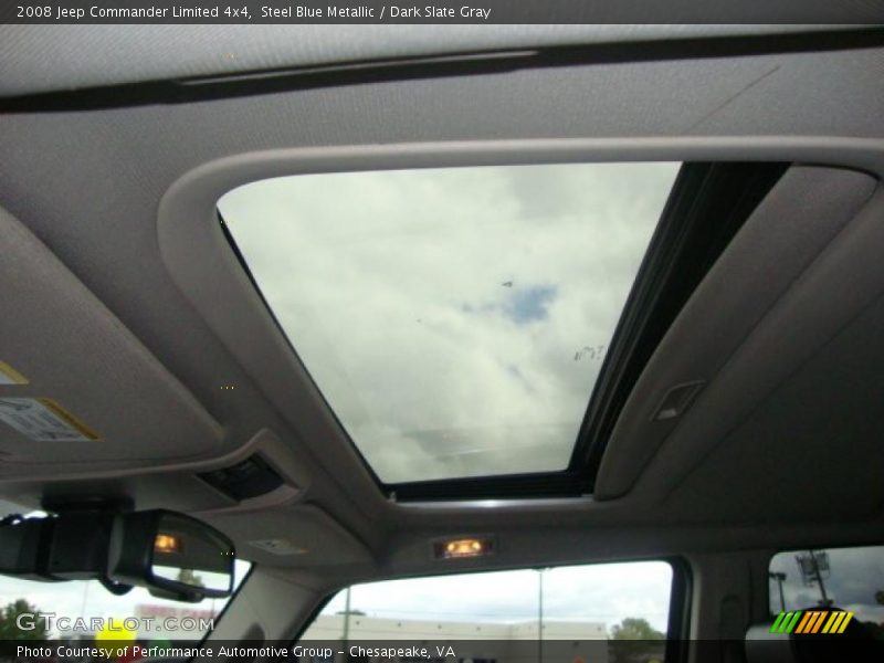 Steel Blue Metallic / Dark Slate Gray 2008 Jeep Commander Limited 4x4