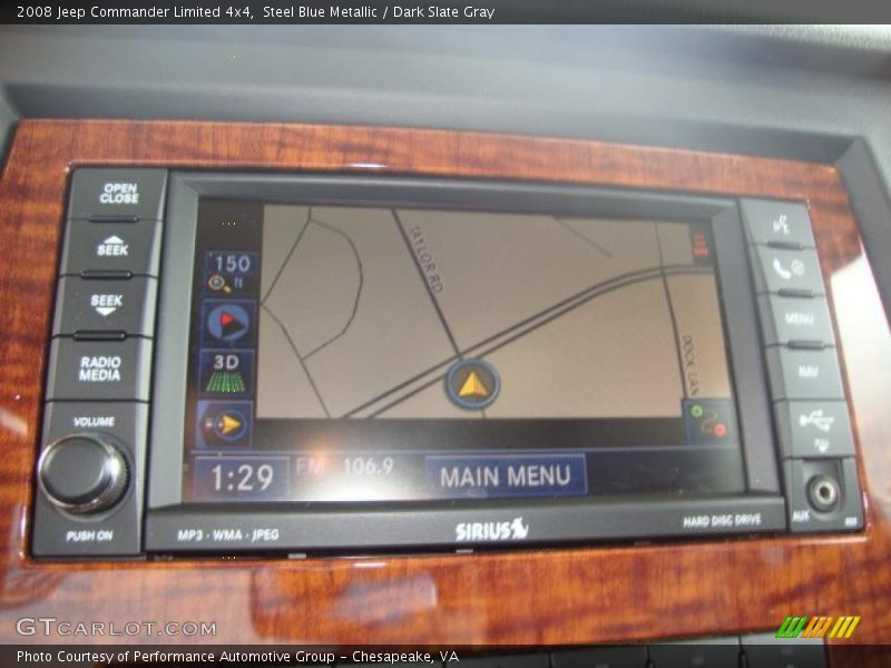 Steel Blue Metallic / Dark Slate Gray 2008 Jeep Commander Limited 4x4