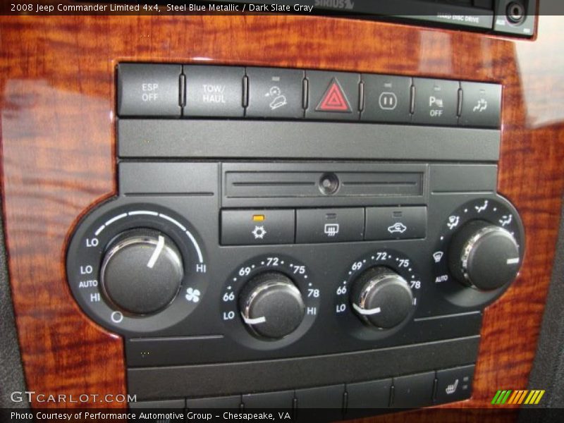 Steel Blue Metallic / Dark Slate Gray 2008 Jeep Commander Limited 4x4