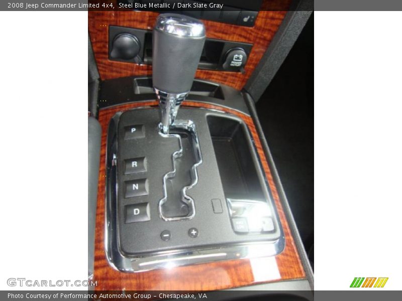 Steel Blue Metallic / Dark Slate Gray 2008 Jeep Commander Limited 4x4