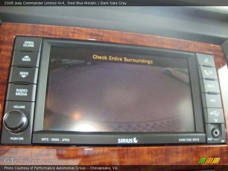 Steel Blue Metallic / Dark Slate Gray 2008 Jeep Commander Limited 4x4