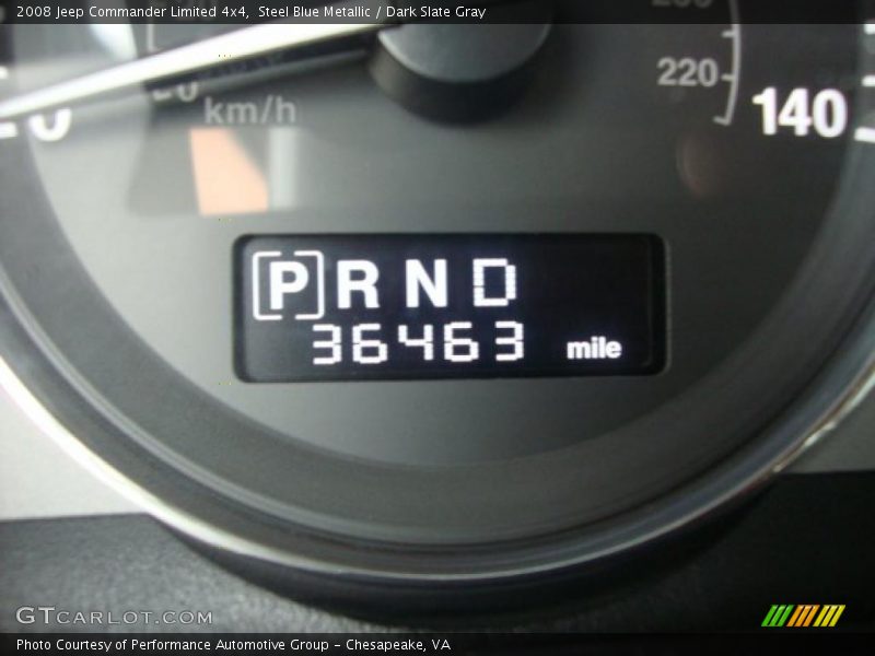 Steel Blue Metallic / Dark Slate Gray 2008 Jeep Commander Limited 4x4