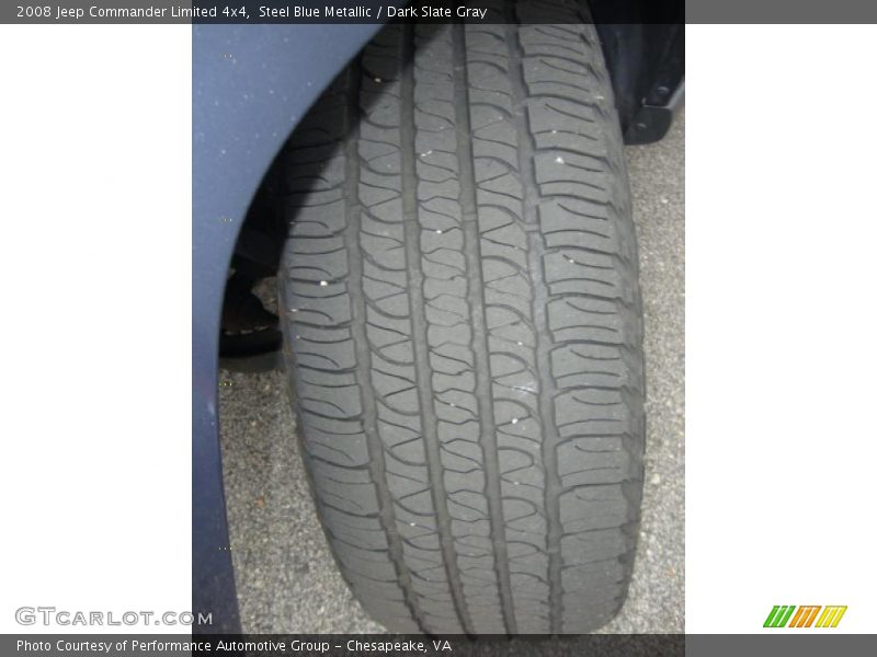 Steel Blue Metallic / Dark Slate Gray 2008 Jeep Commander Limited 4x4
