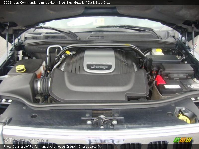 Steel Blue Metallic / Dark Slate Gray 2008 Jeep Commander Limited 4x4