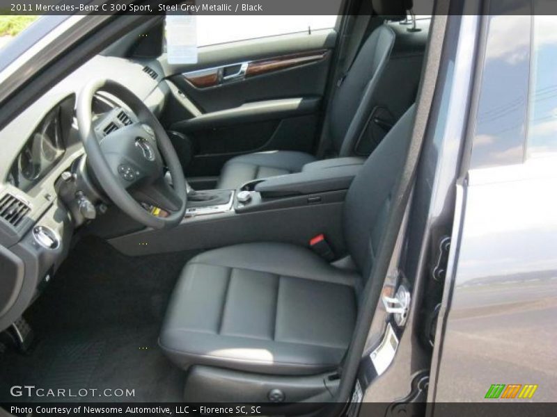 Steel Grey Metallic / Black 2011 Mercedes-Benz C 300 Sport