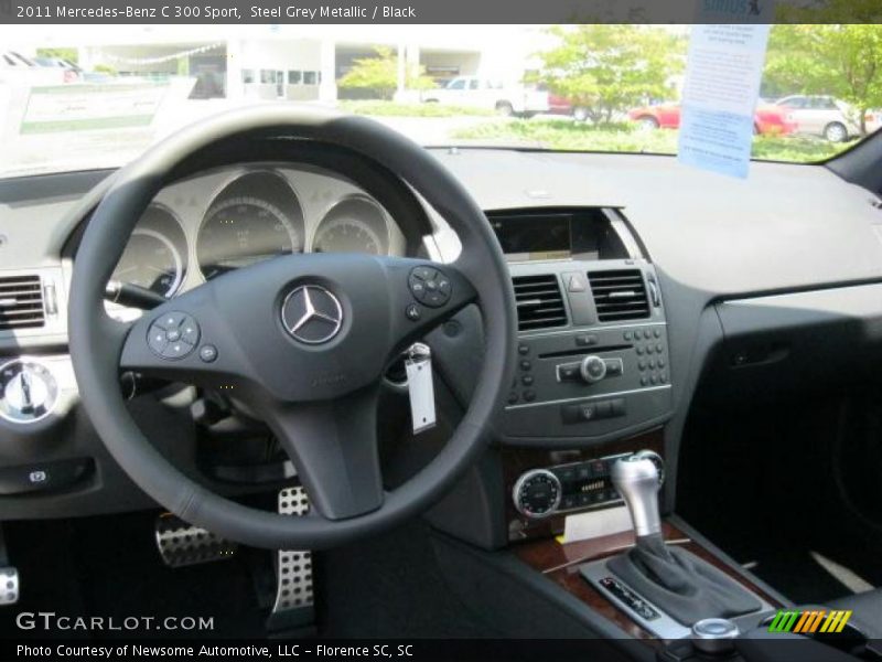 Steel Grey Metallic / Black 2011 Mercedes-Benz C 300 Sport