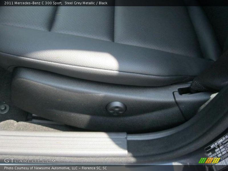 Steel Grey Metallic / Black 2011 Mercedes-Benz C 300 Sport
