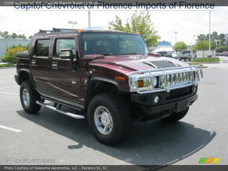 Twilight Maroon Metallic / Ebony 2006 Hummer H2 SUT