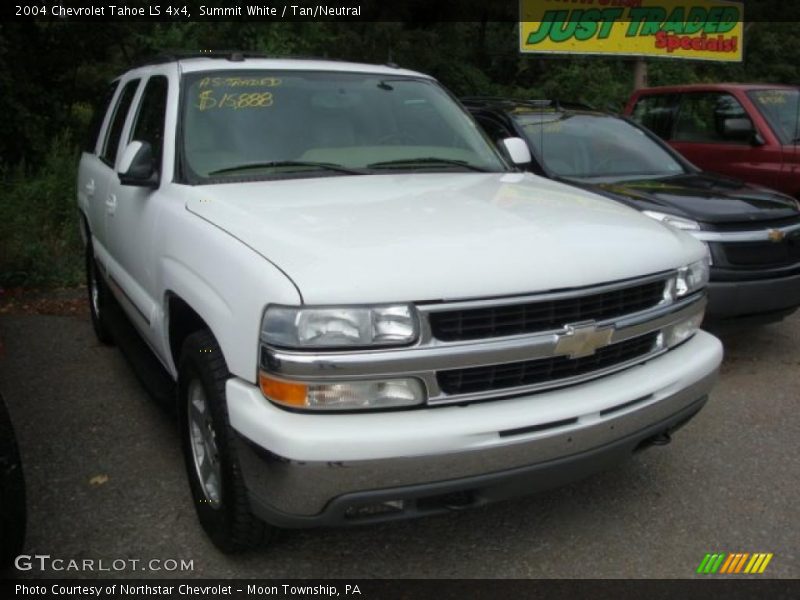 Summit White / Tan/Neutral 2004 Chevrolet Tahoe LS 4x4
