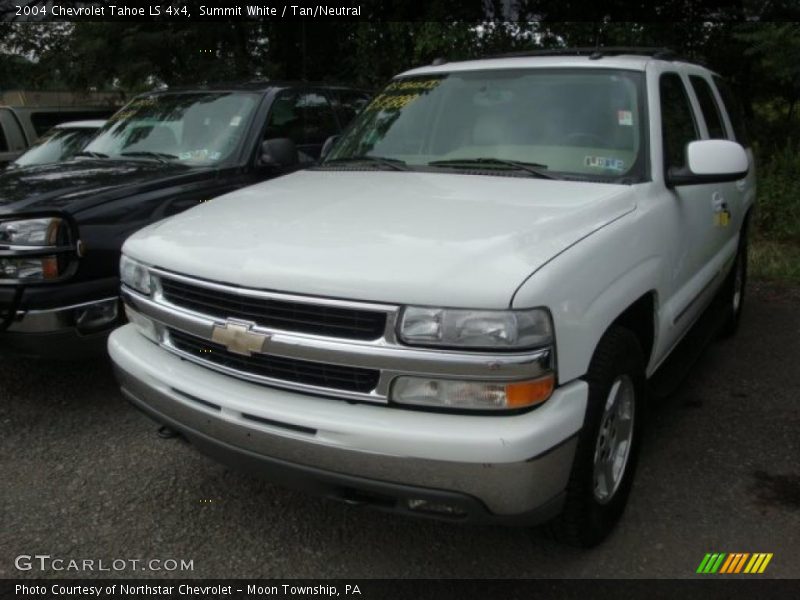 Summit White / Tan/Neutral 2004 Chevrolet Tahoe LS 4x4