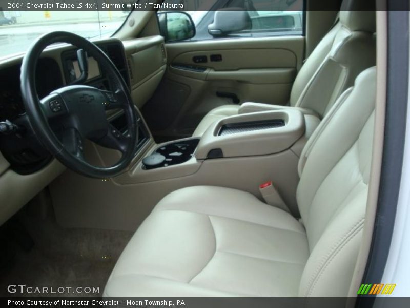 Summit White / Tan/Neutral 2004 Chevrolet Tahoe LS 4x4