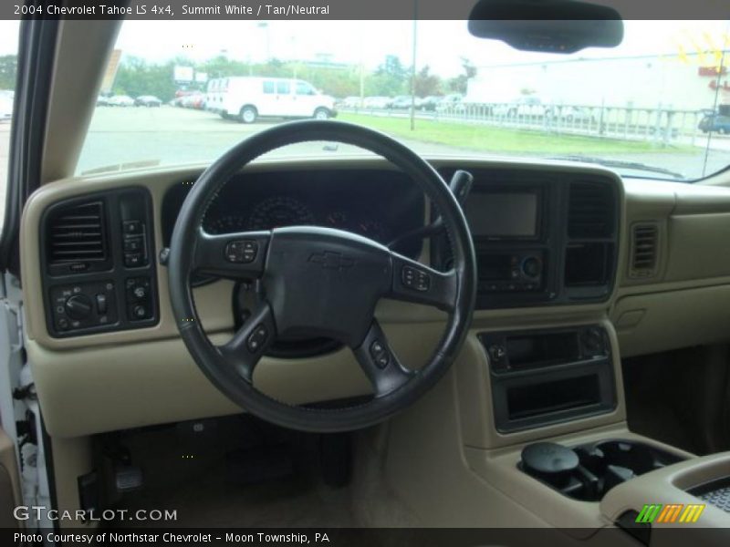 Summit White / Tan/Neutral 2004 Chevrolet Tahoe LS 4x4