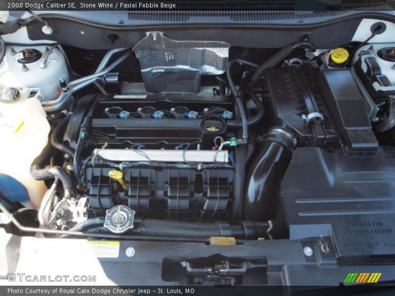 Stone White / Pastel Pebble Beige 2008 Dodge Caliber SE