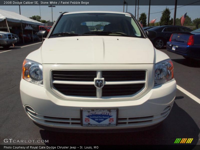 Stone White / Pastel Pebble Beige 2008 Dodge Caliber SE