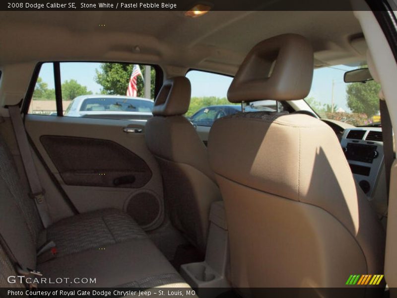 Stone White / Pastel Pebble Beige 2008 Dodge Caliber SE