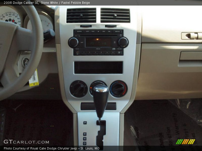 Stone White / Pastel Pebble Beige 2008 Dodge Caliber SE