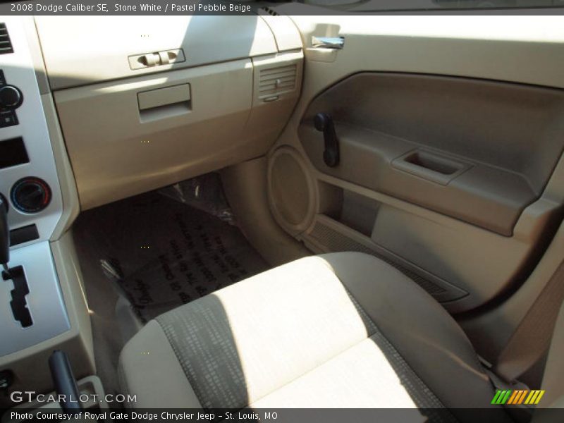 Stone White / Pastel Pebble Beige 2008 Dodge Caliber SE